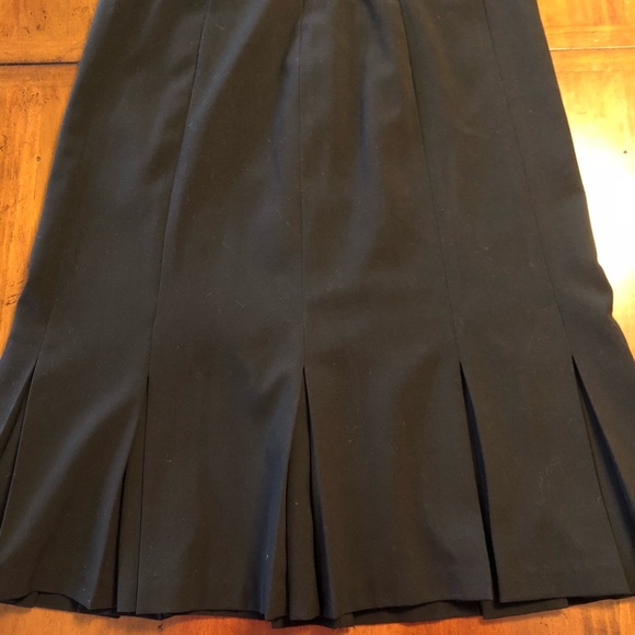 NWT New Direction s:10 black pleated pencil skirt - Picture 1 of 3